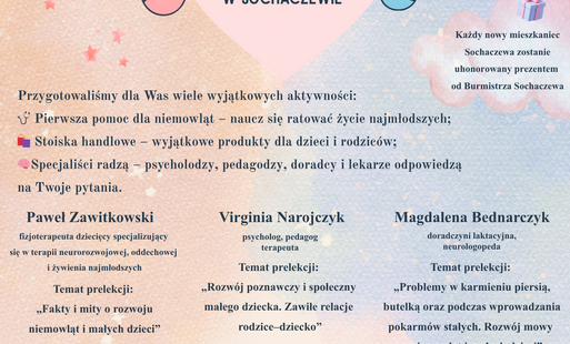 Plakat z napisem "Dzień Nowego Mieszkańca"